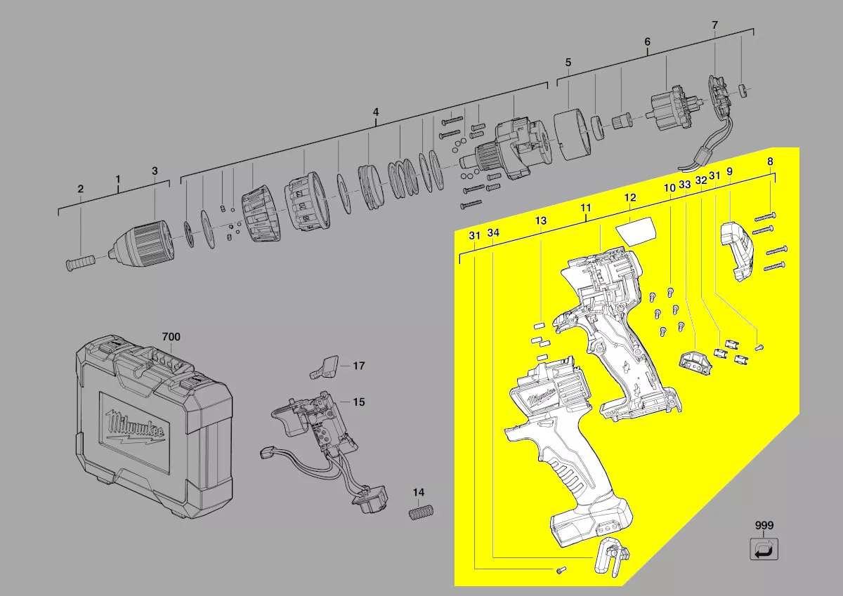 coquille réf. 4931431945 Milwaukee